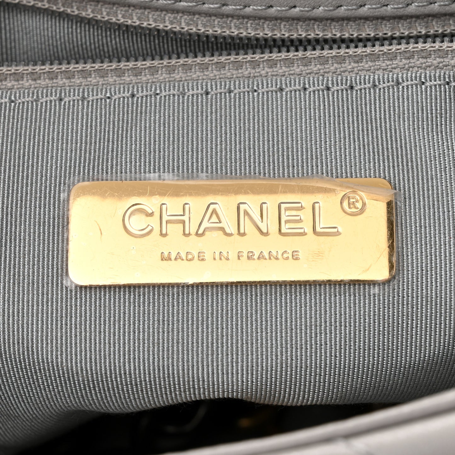 Lambskin Quilted Medium Chanel 19 Flap Grey