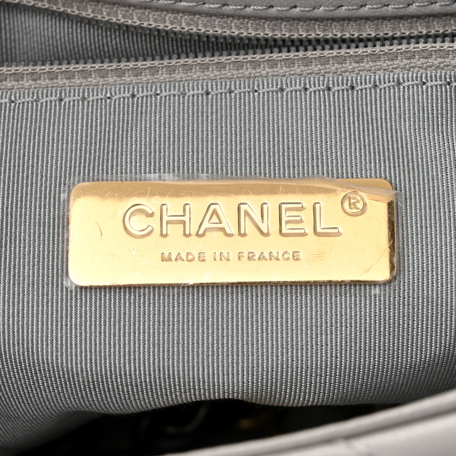 Chanel Lambskin Quilted Medium Chanel 19 Flap Grey 6 of 11