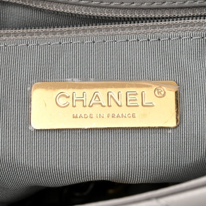 Chanel Lambskin Quilted Medium Chanel 19 Flap Grey 6 of 11