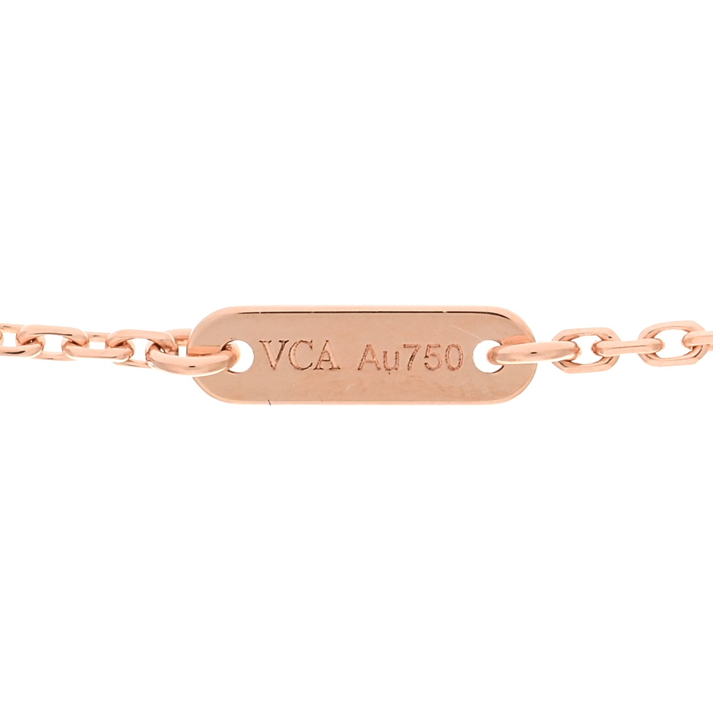 18K Rose Gold Carnelian Sweet Alhambra Pendant Necklace