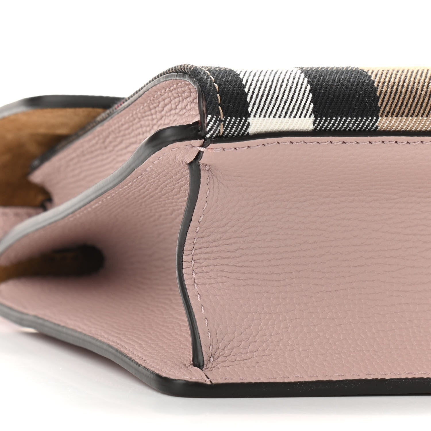 Burberry Derby Calfskin House Check Small Macken Crossbody Bag Pale Orchid 10 of 11
