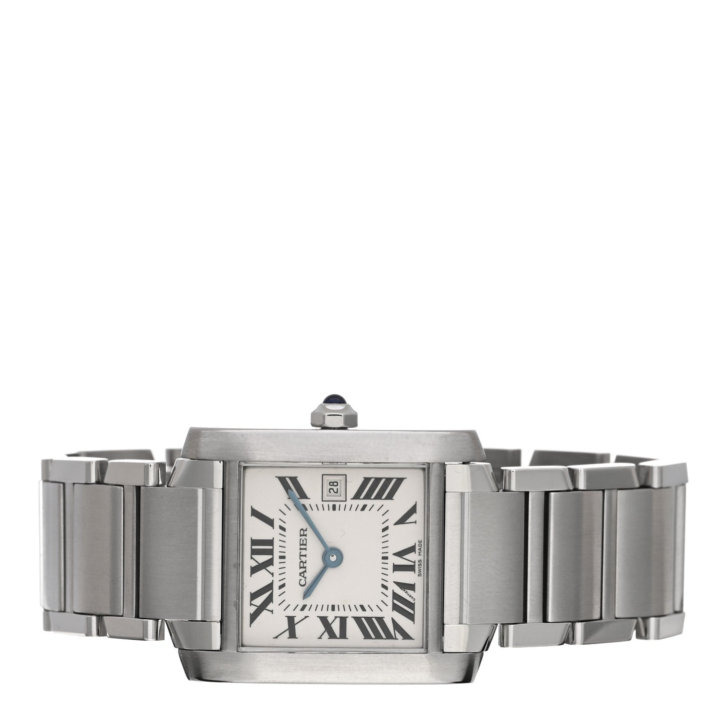 Stainless Steel 25mm Tank Francaise Quartz Watch
