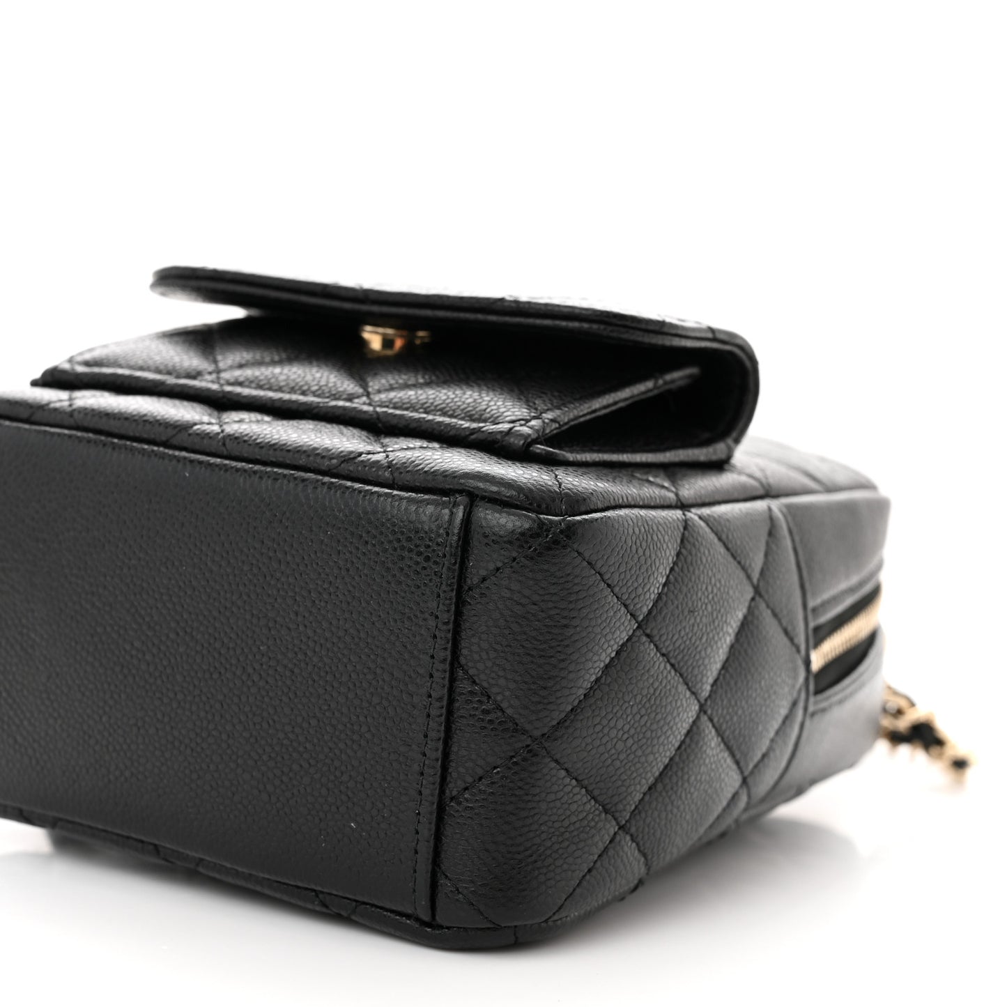 Caviar Quilted CC Mini Classic Backpack Black