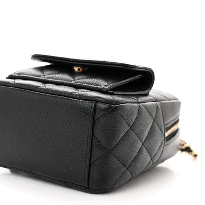 Chanel Caviar Quilted CC Mini Classic Backpack Black 10 of 11