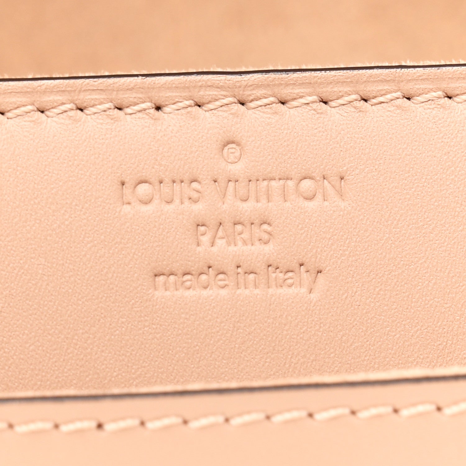 Louis Vuitton Calfskin Chain Louise MM Nude 6 of 10