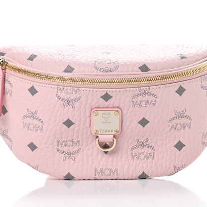 MCM Visetos Small Fusten Belt Bag Powder Pink 8 of 10