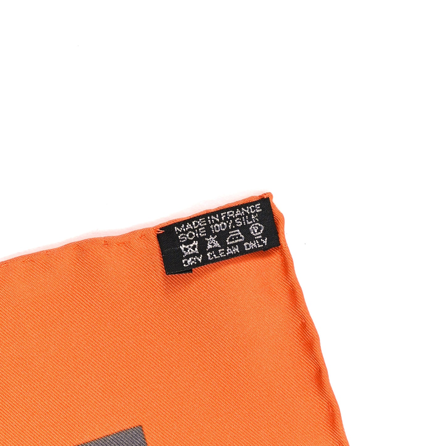 Silk Bolduc Scarf 90 Orange