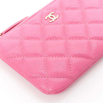 Chanel Caviar Quilted Small Cosmetic Case Pink 9 of 11