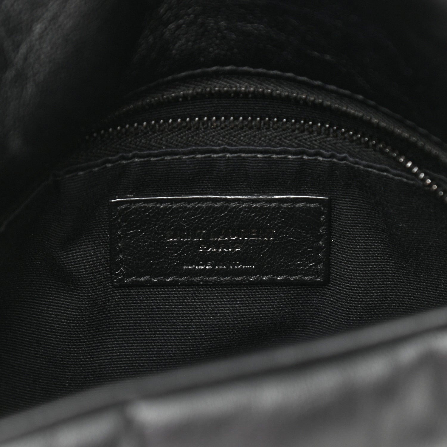 Saint Laurent Lambskin Quilted Monogram Monochrome Small Loulou Puffer Chain Satchel Black 7 of 10