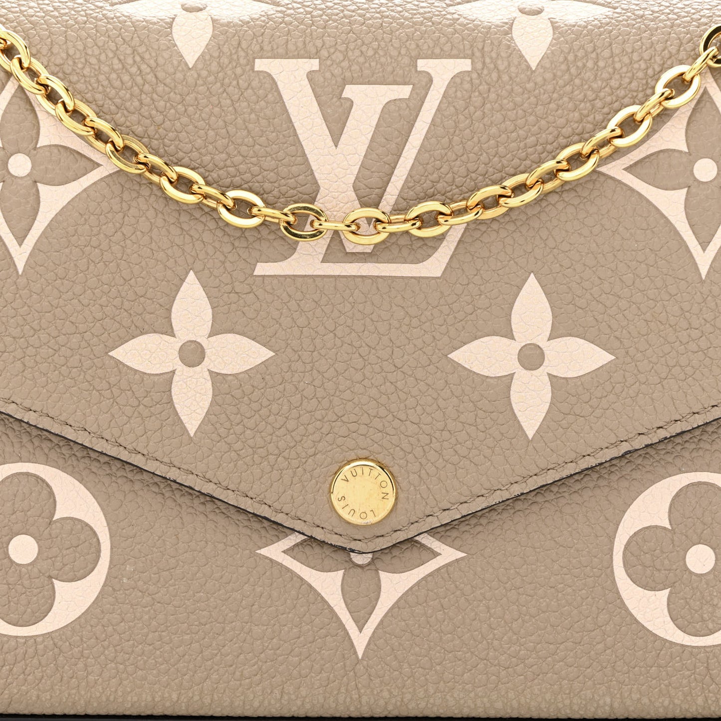 Empreinte Monogram Giant Felicie Pochette Tourterelle Creme