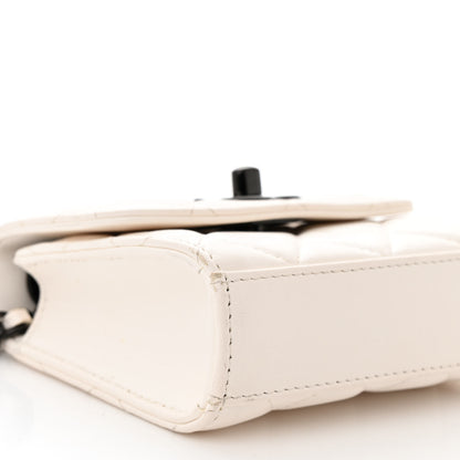 Chanel Lambskin Quilted Mini Trendy CC Clutch With Chain White 9 of 12
