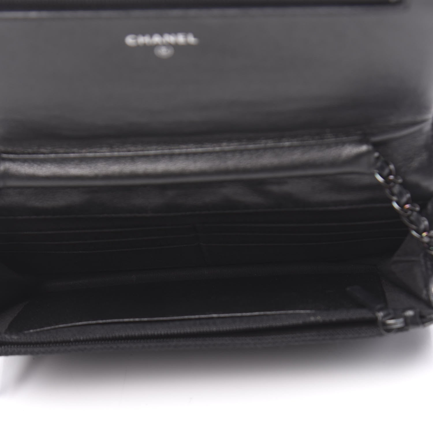 Chanel Caviar Quilted Boy Wallet On Chain WOC So Black 5 of 13