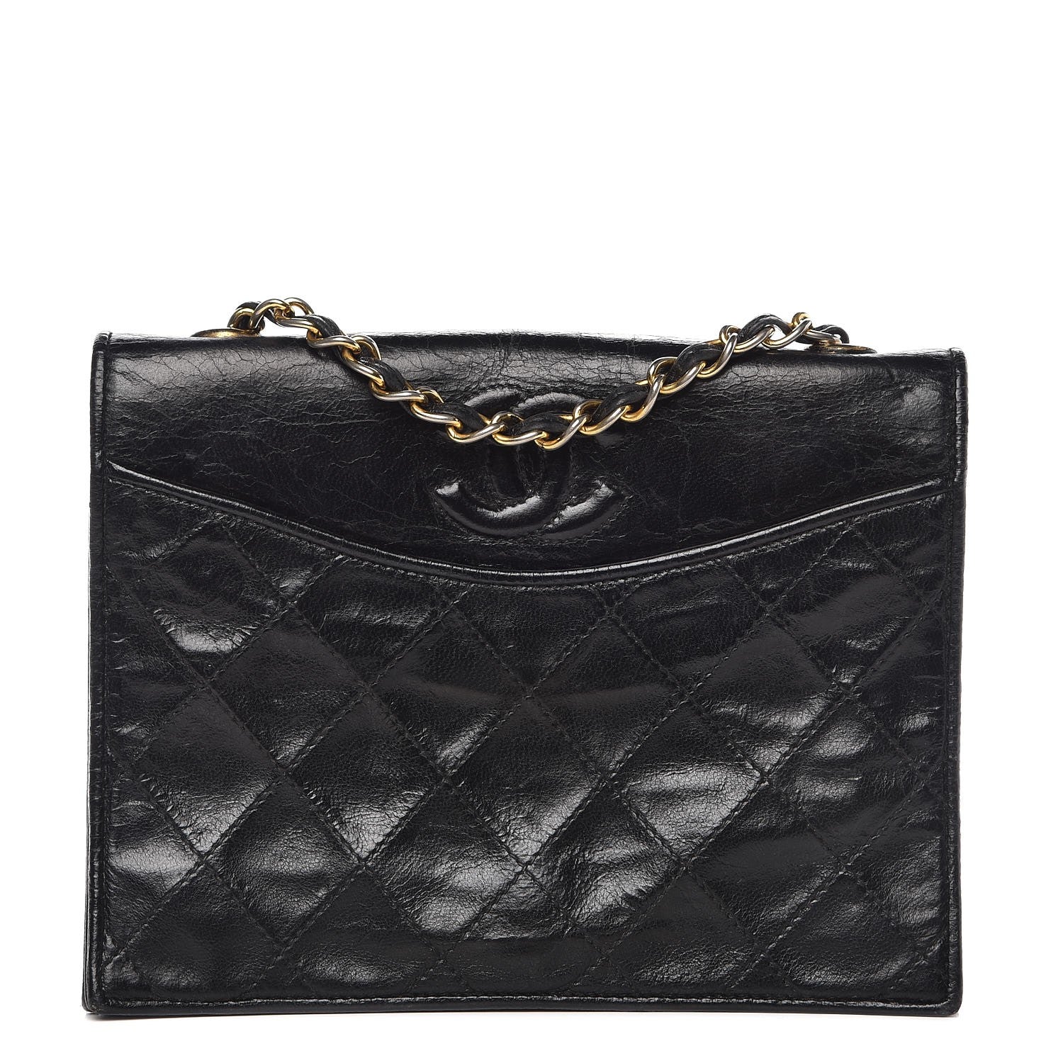 Chanel Lambskin Quilted Small Single Flap Black 1 of 13
