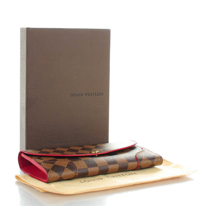 Louis Vuitton Damier Ebene Caissa Wallet Cherry 4 of 7
