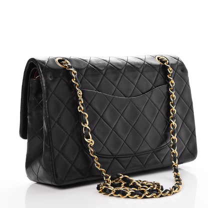 Chanel Lambskin Quilted Medium Double Flap Black 4 of 8