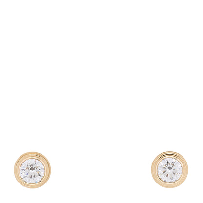 Cartier 18K Pink Gold Diamond MM D'Amour Earrings 1 of 6