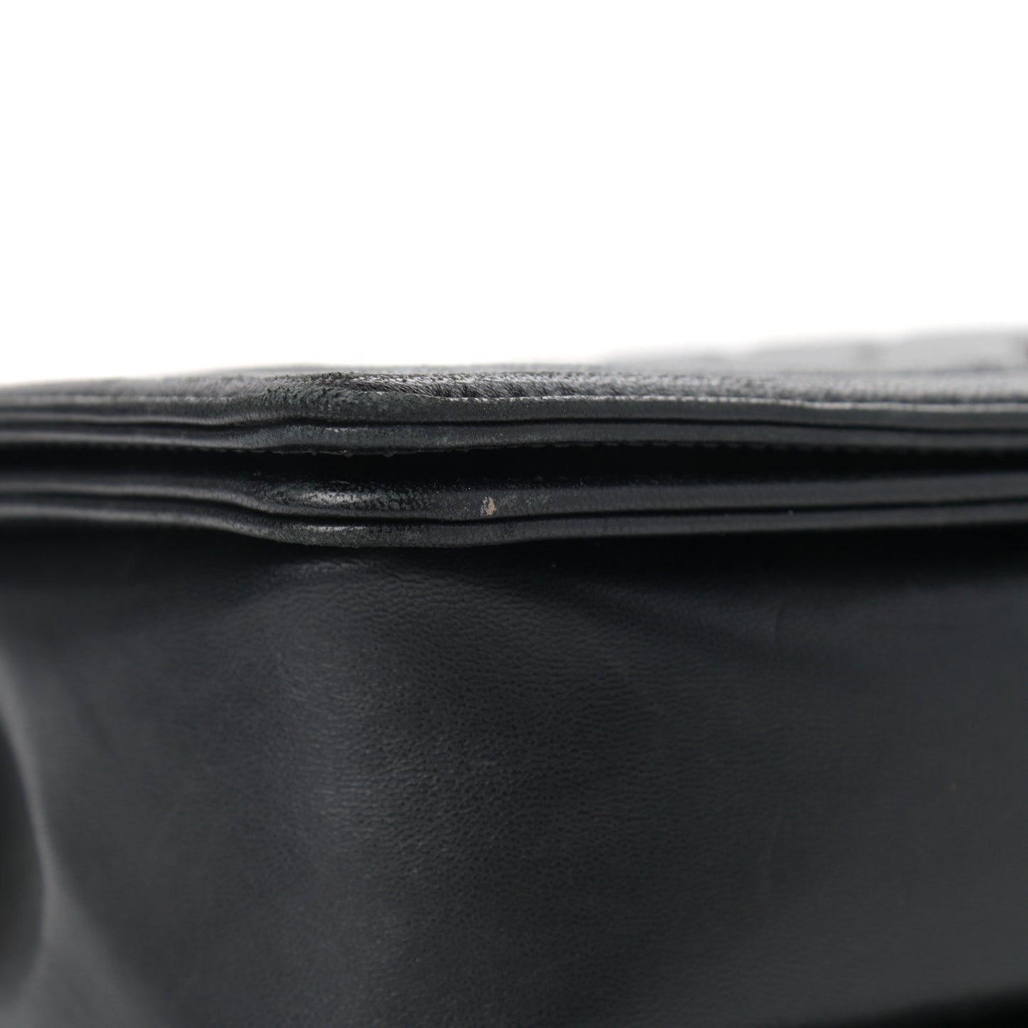Lambskin Quilted New Medium Boy Flap Black
