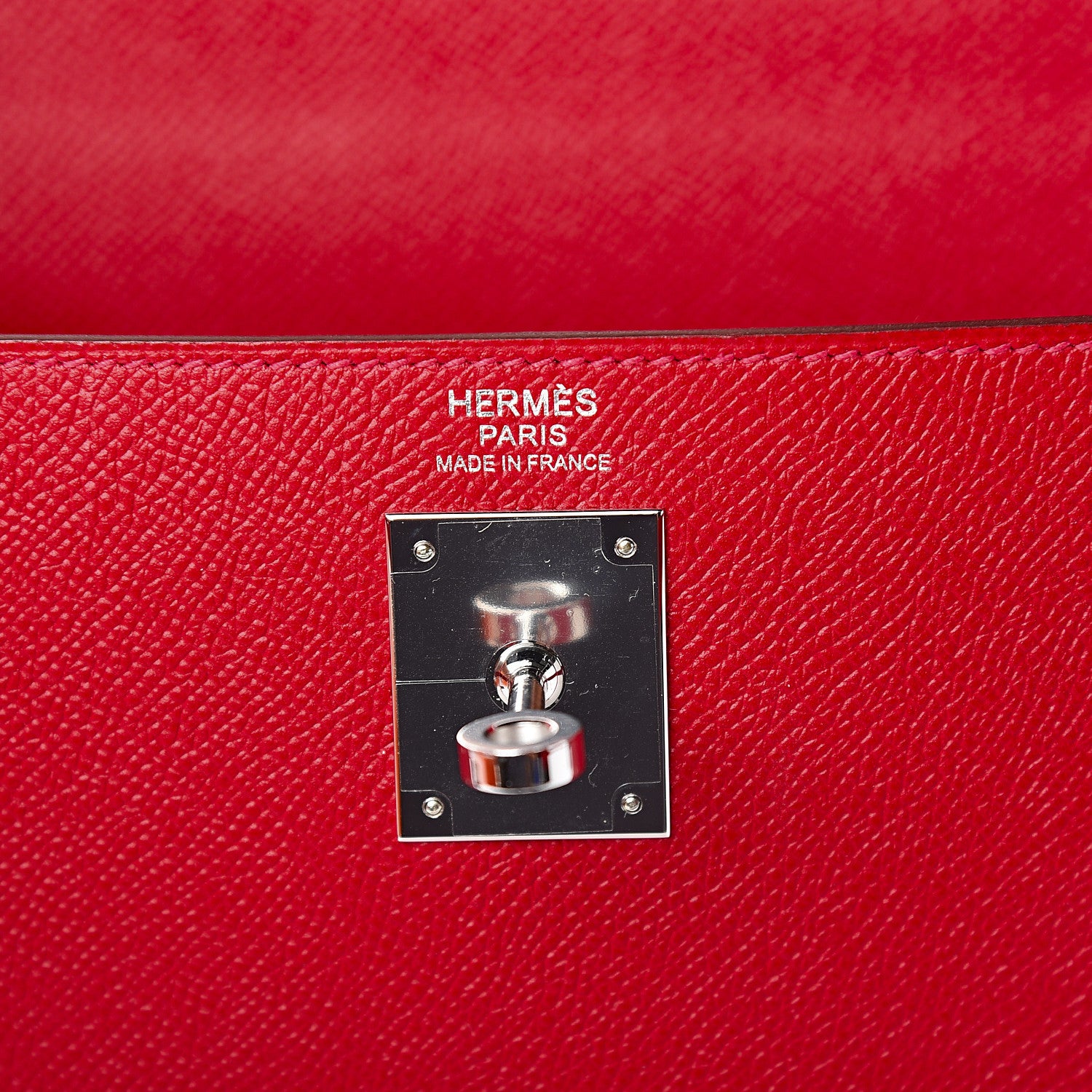 Hermes Epsom Kelly Sellier 32 Rouge Casaque 8 of 9