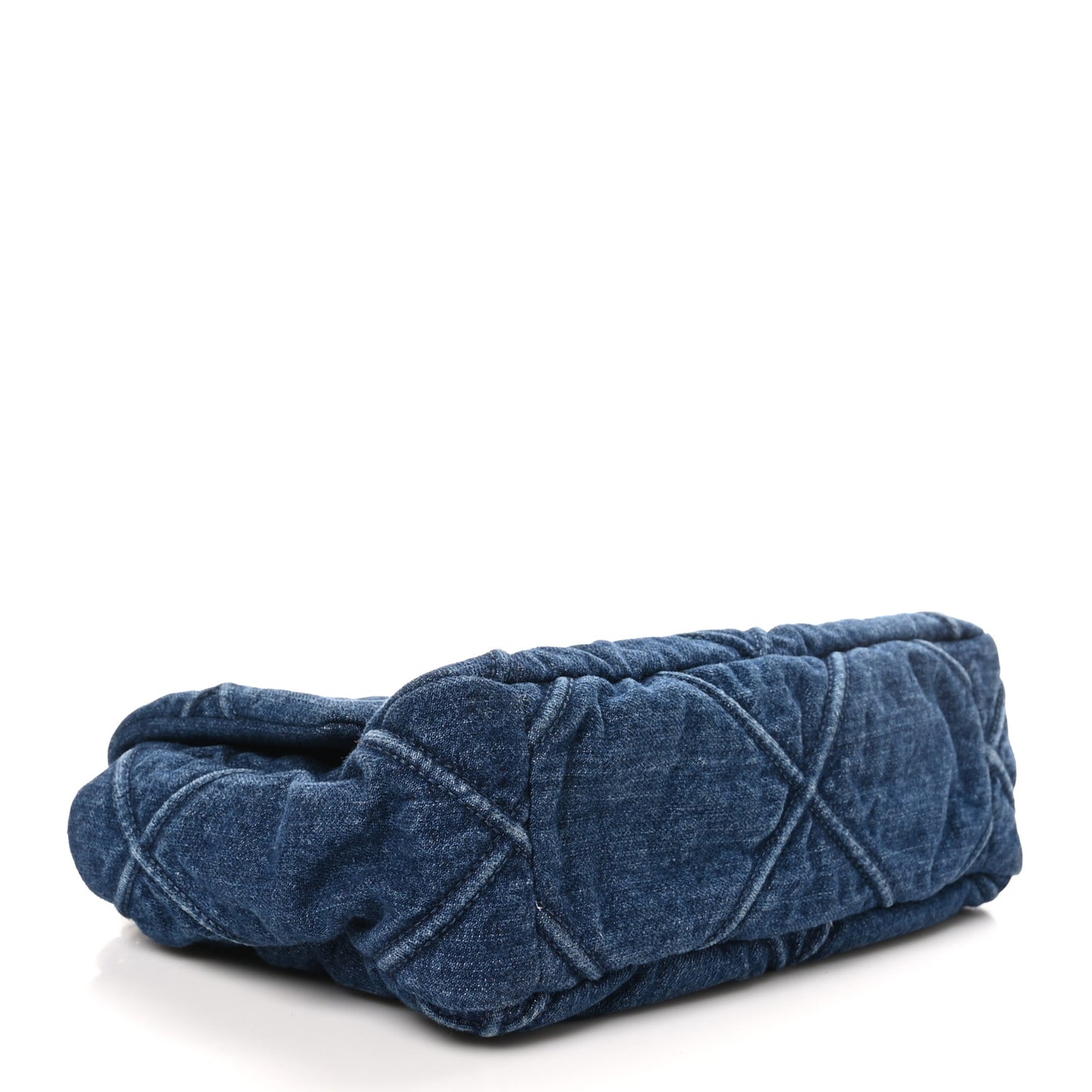 Denim Quilted Medium Chanel 19 Flap Blue