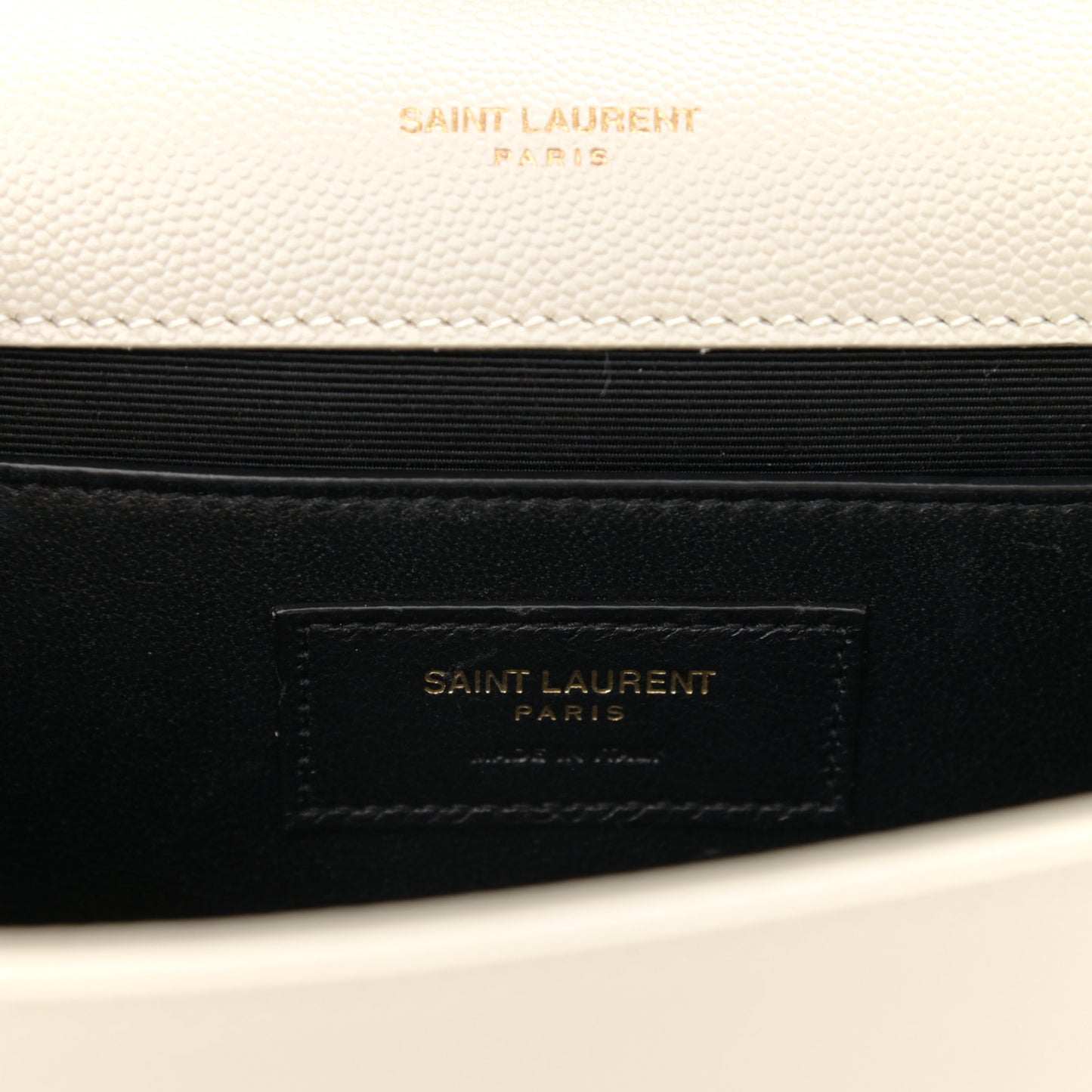 Grain De Poudre Medium Classic Monogram Kate Satchel Crema Soft