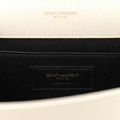 Saint Laurent Grain De Poudre Medium Classic Monogram Kate Satchel Crema Soft 6 of 12