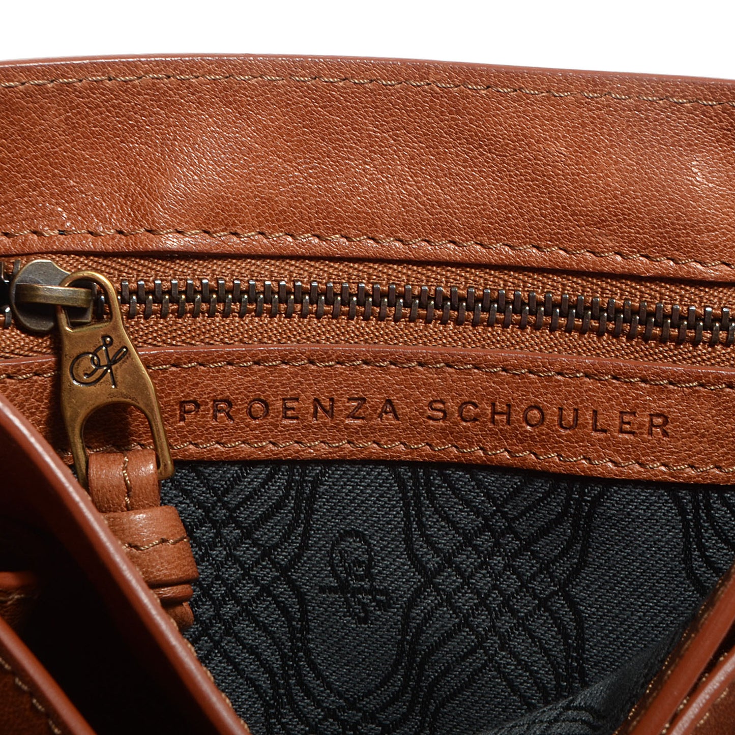 Leather PS1 Mini Pouch Messenger Bag Saddle