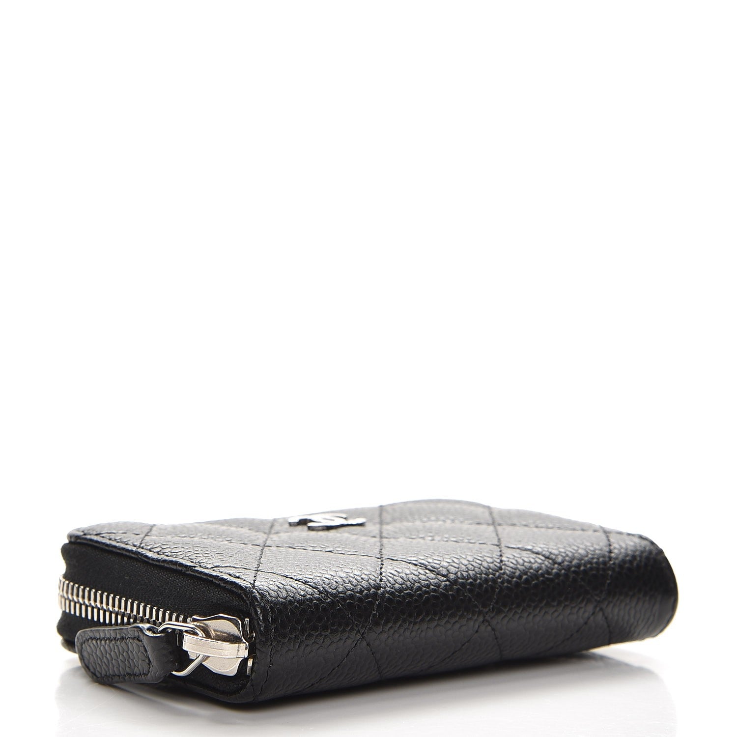 Chanel Caviar Quilted Zip Coin Purse Black 4 of 8