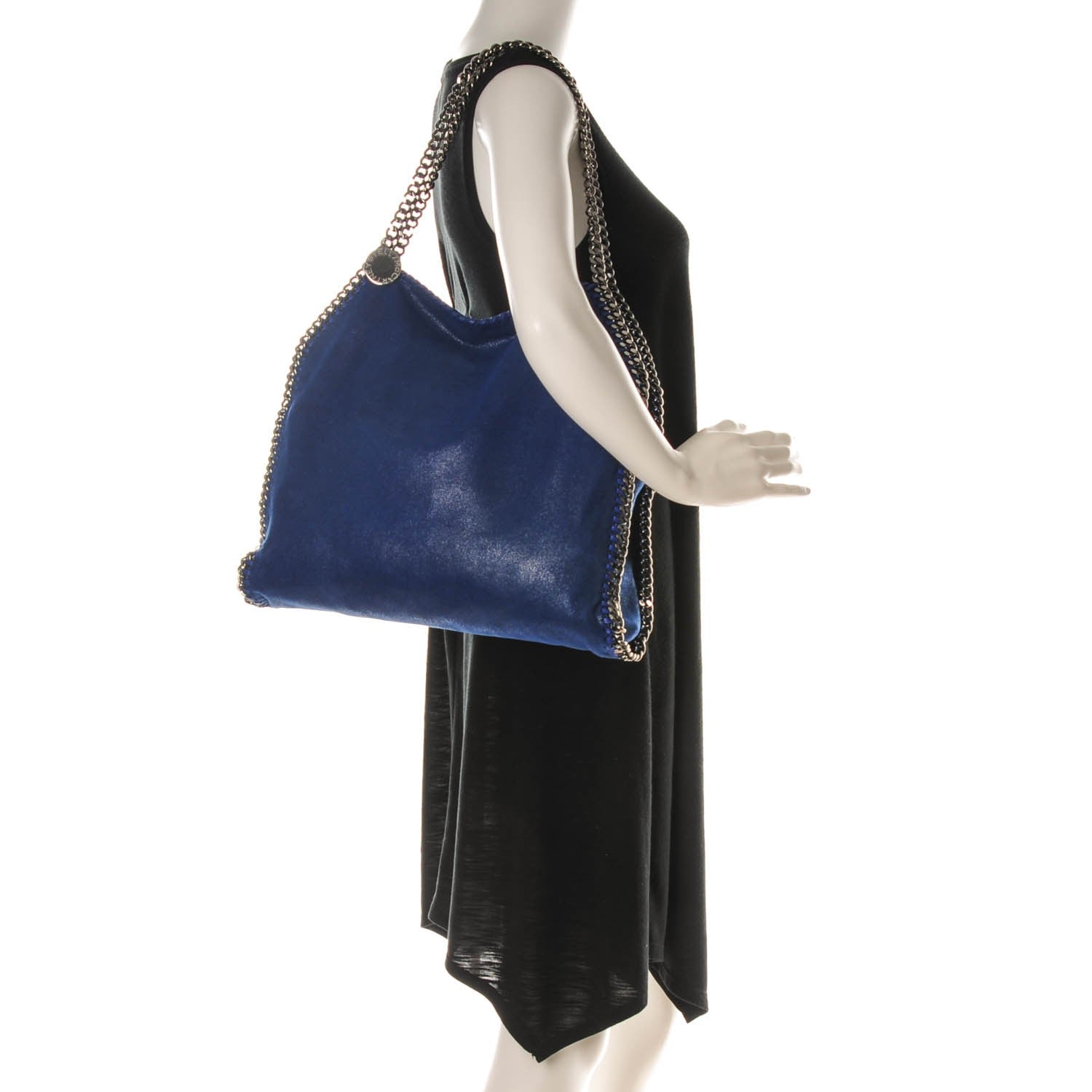 Stella McCartney Shaggy Deer Small Falabella Tote Beau Blue 2 of 9