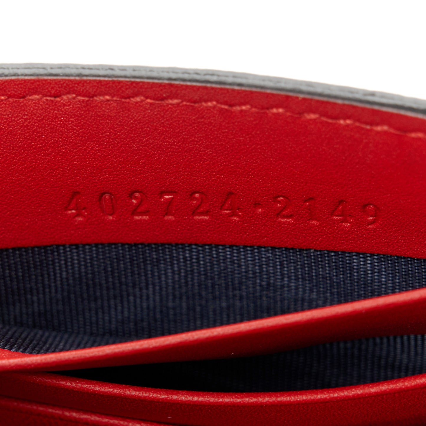 GG Supreme Monogram Blooms Chain Wallet Blue