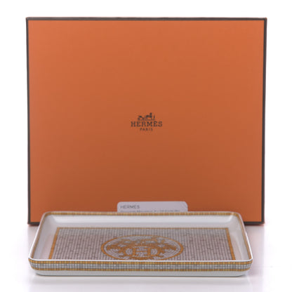 Hermes Porcelain Mosaique au 24 Sushi Plate 8 of 8
