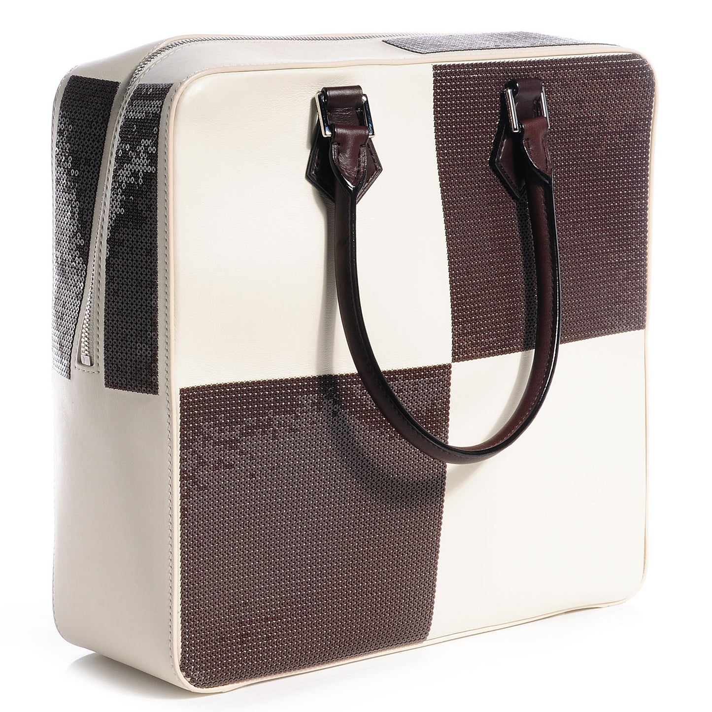 Veau Dakota Damier Optic Cuir GM Brown