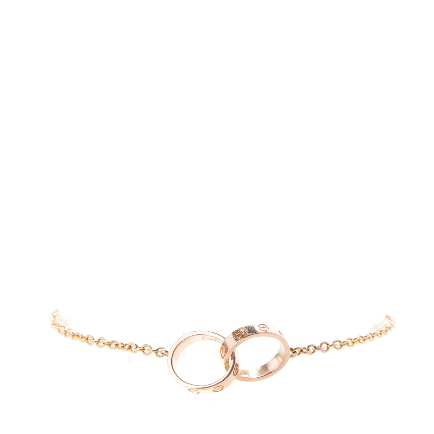 Cartier 18K Pink Gold Interlocking LOVE Bracelet 1 of 7