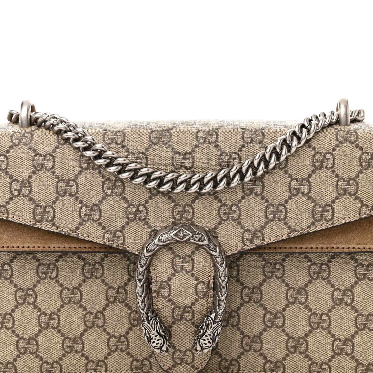 GG Supreme Monogram Small Dionysus Shoulder Bag Taupe