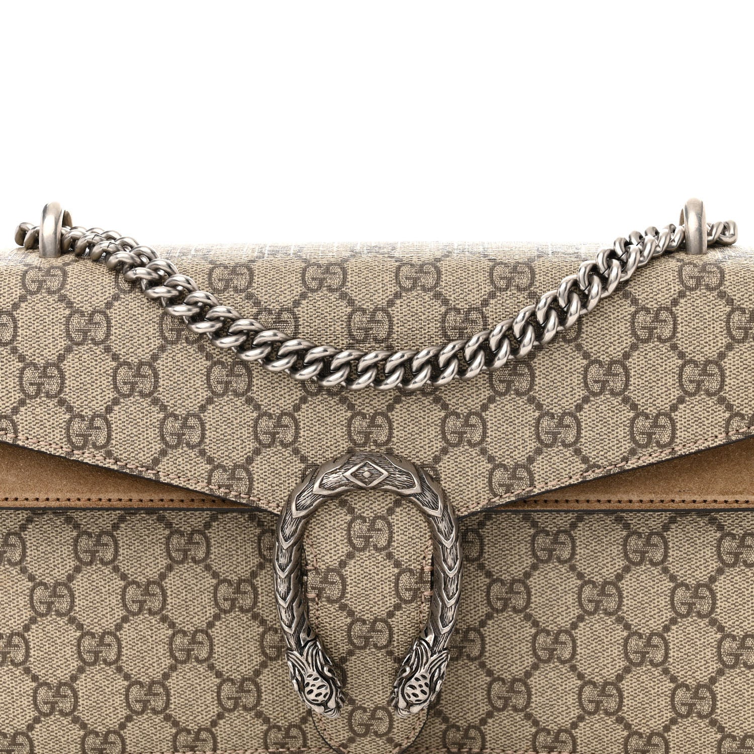 Gucci GG Supreme Monogram Small Dionysus Shoulder Bag Taupe 8 of 12