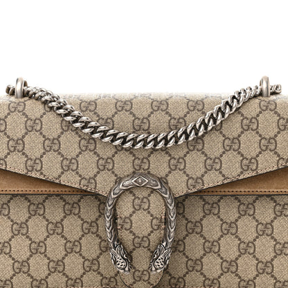 Gucci GG Supreme Monogram Small Dionysus Shoulder Bag Taupe 8 of 12