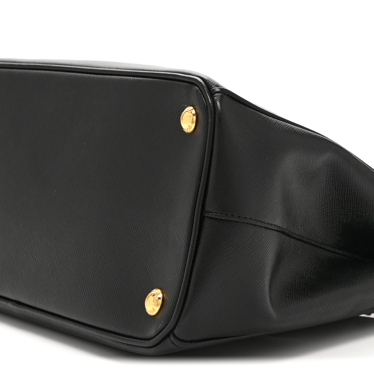 Saffiano Small Galleria Double Zip Tote Black