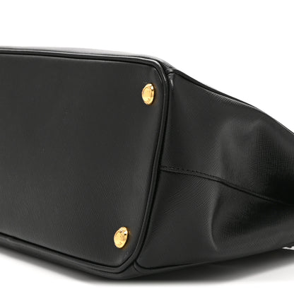Prada Saffiano Small Galleria Double Zip Tote Black 12 of 12