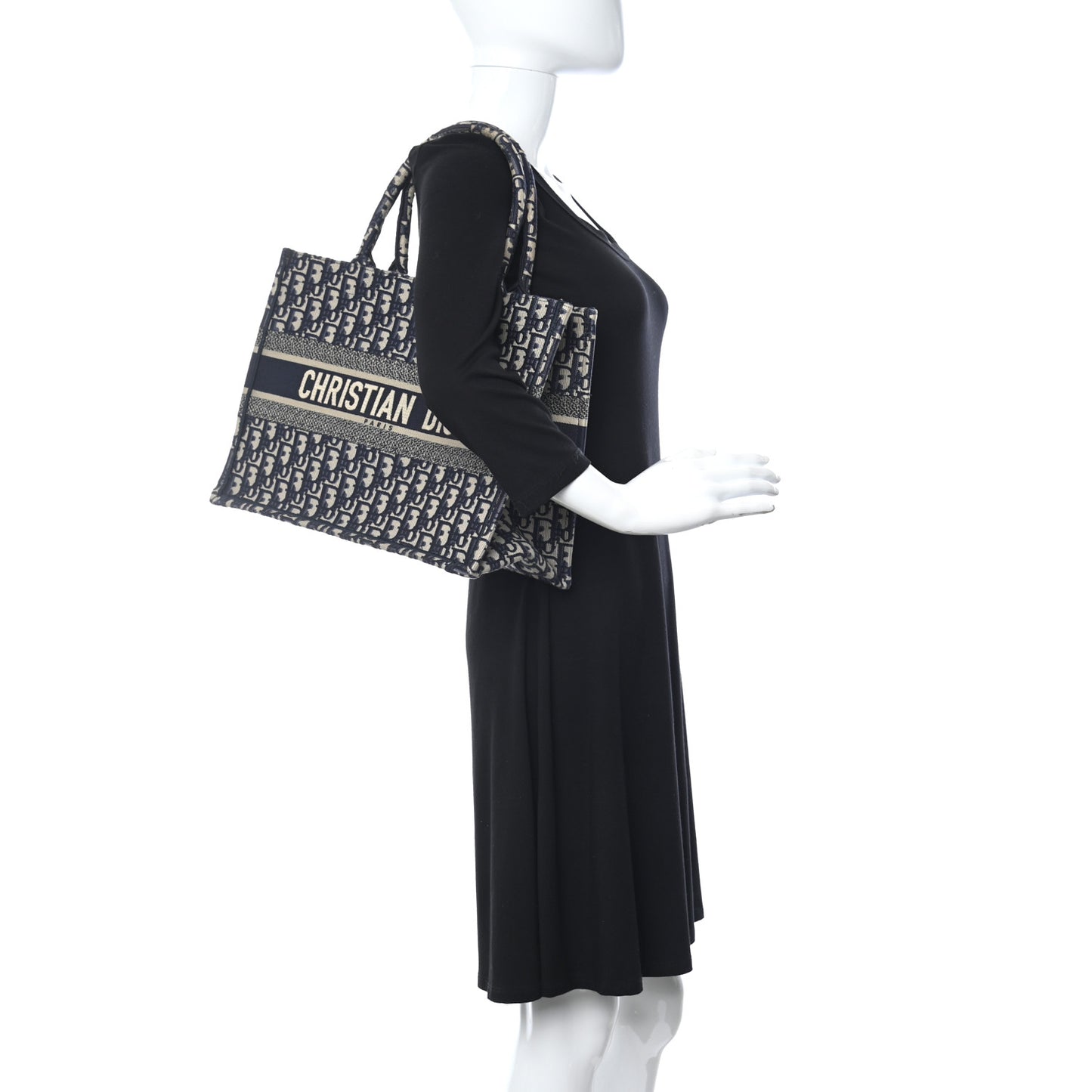 Oblique Medium Book Tote Blue Multicolor