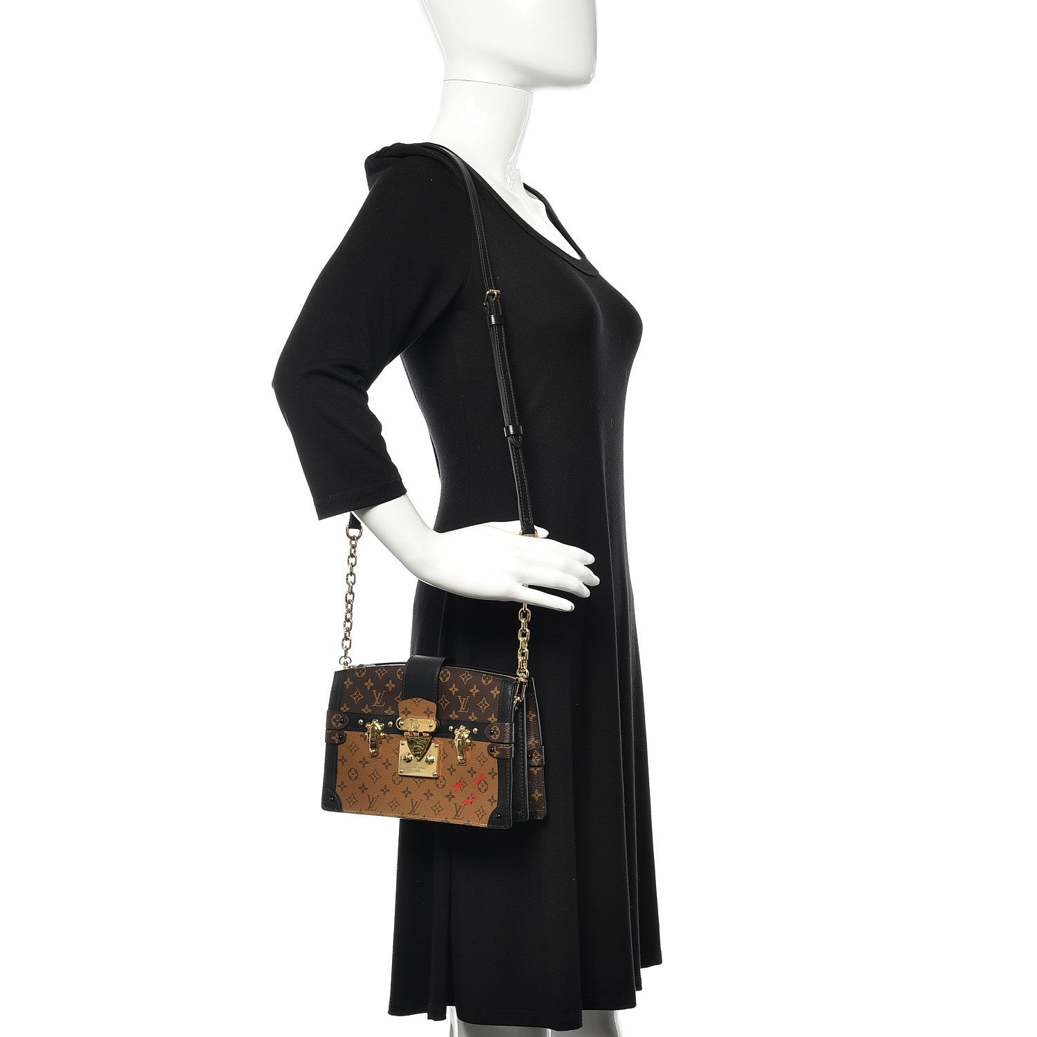 Louis Vuitton Reverse Monogram Trunk Clutch 2 of 12