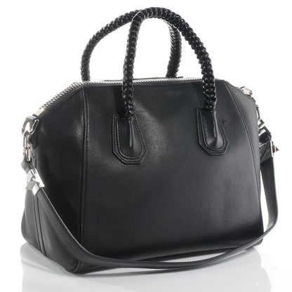 Givenchy Leather Small Braided Handle Antigona Black 3 of 7