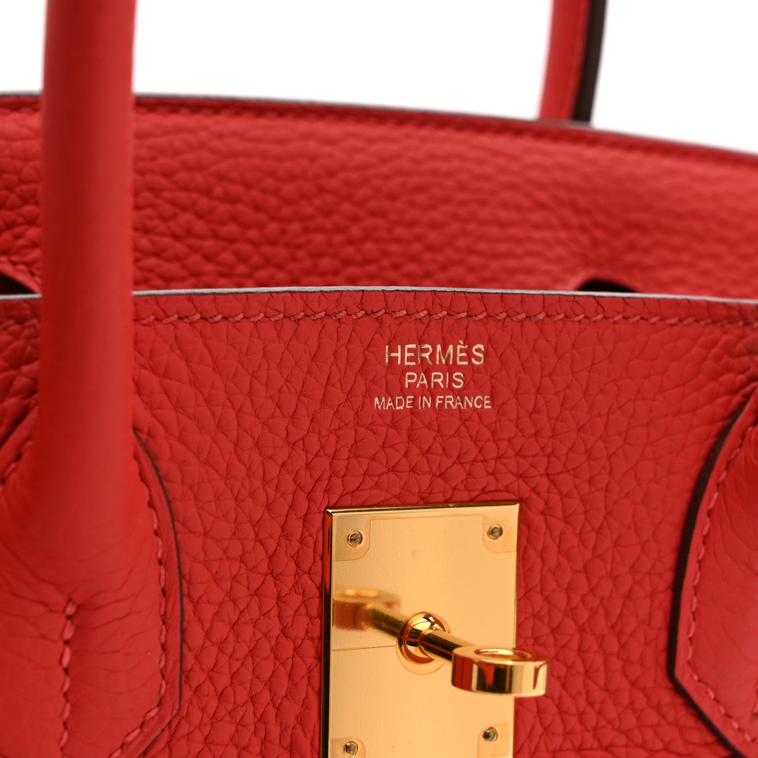 Hermes Taurillon Clemence Birkin 30 Rouge Pivoine 10 of 19