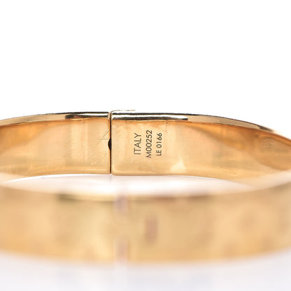Louis Vuitton Brass Monogram Nanogram Cuff M Gold 6 of 6