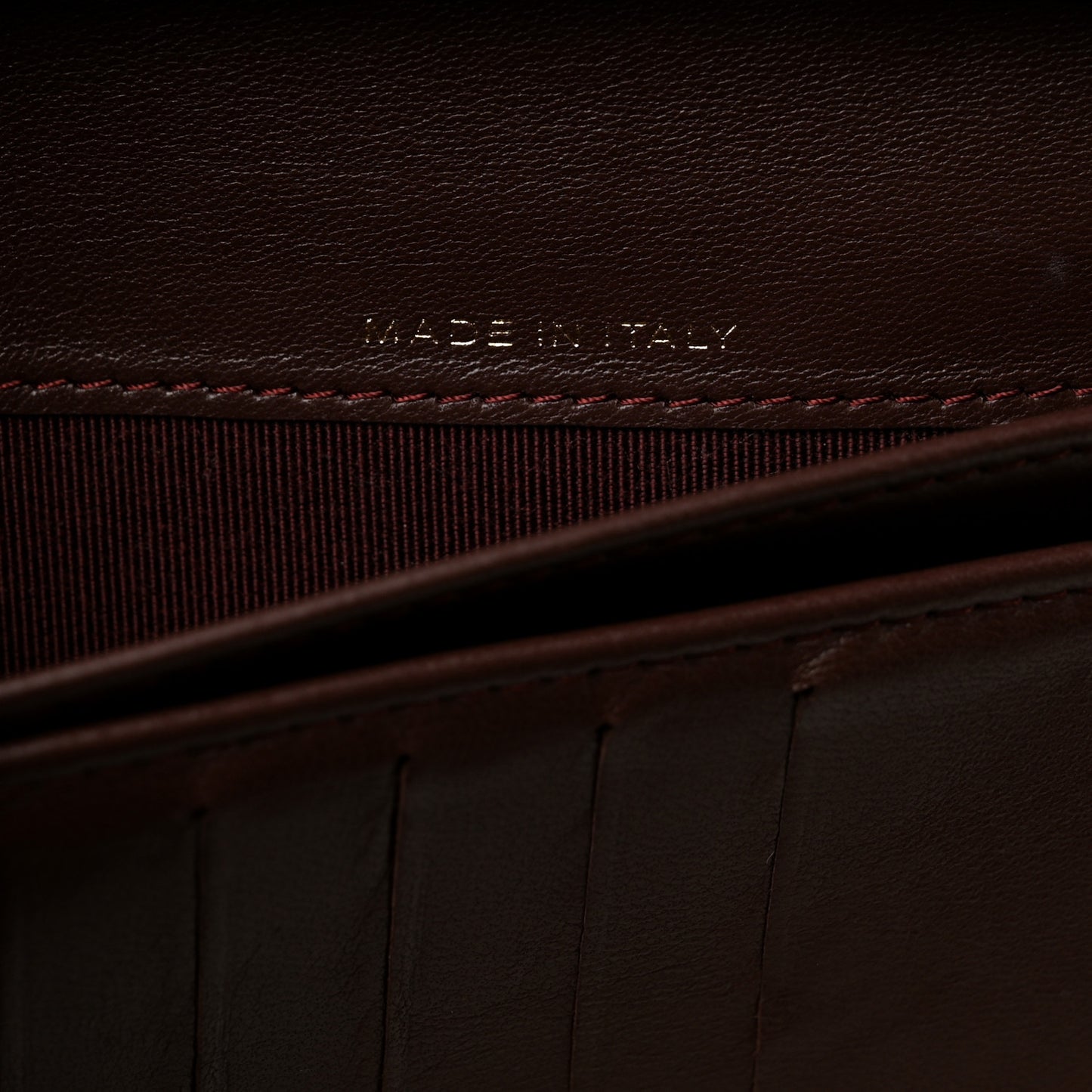 Lambskin Quilted Yen Wallet Black