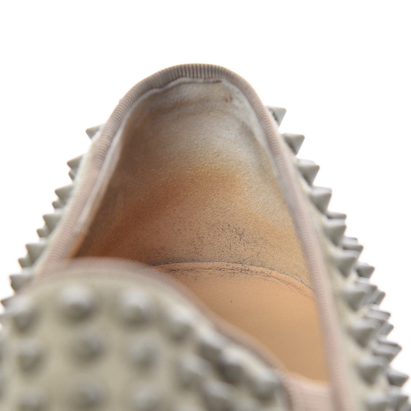 Suede Spikes Mens Roller Boat Flats 44.5 Vert