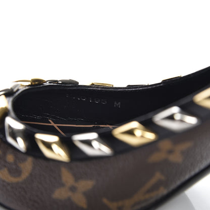 Louis Vuitton Calfskin Monogram Eldorado Pumps 38.5 Cacao 8 of 8