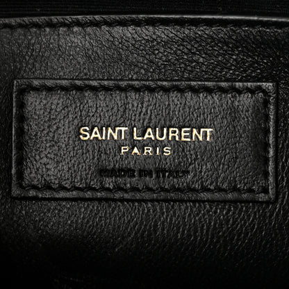 Saint Laurent Grain de Poudre Quilted 80's Vanity Bag Black 6 of 10