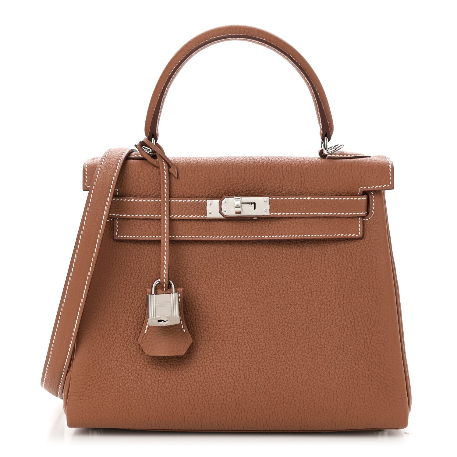 Hermes Togo Kelly Retourne 25 Gold 1 of 11