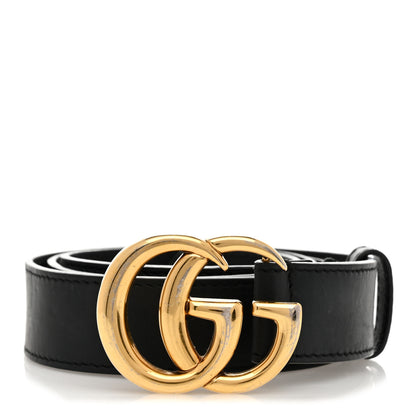 Gucci Calfskin Double G 30mm Belt 90 36 Black 1 of 5