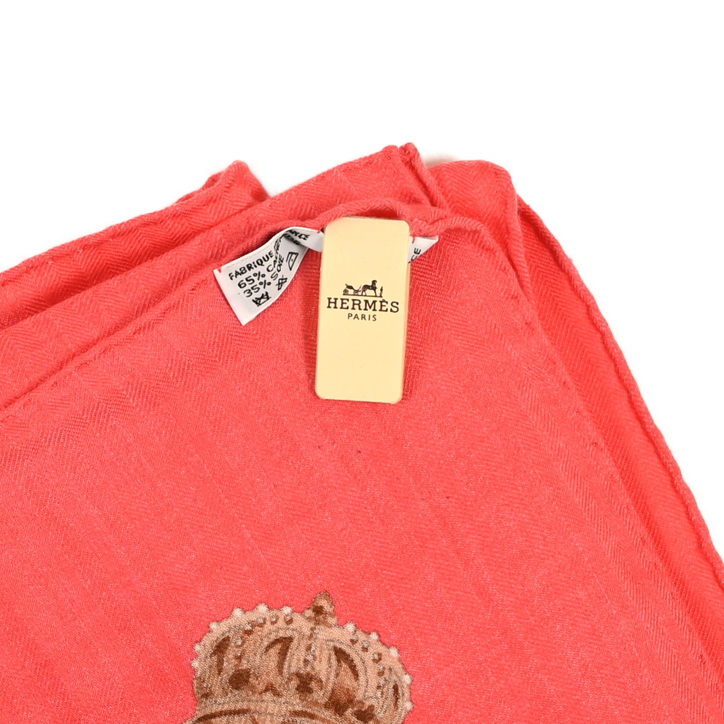 Cashmere Silk Cavalcadour Shawl 140 Rose Blanc Corail