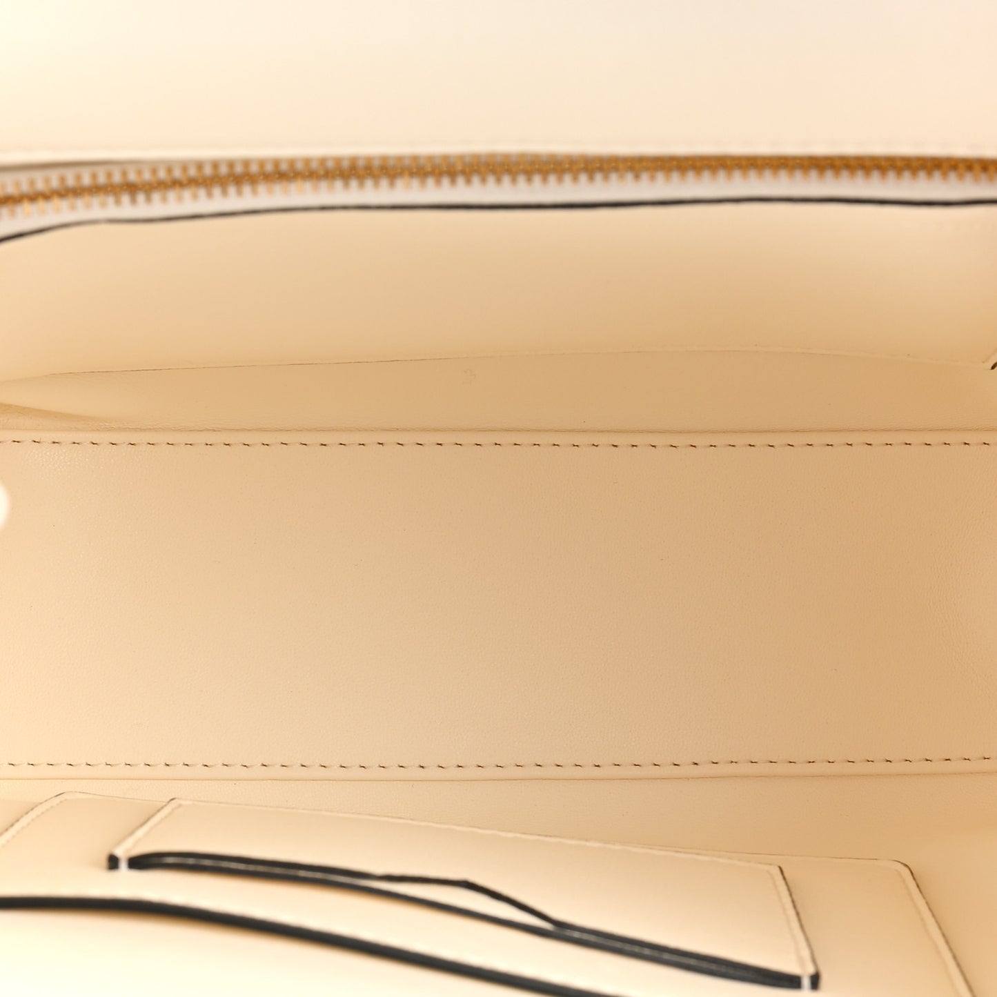 Nappa Small One Stud Top Handle Bag Ivory